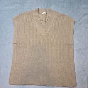 GU Trendy Japan Ribbed Sweater Vest Unisex Men S Womens L Sage Green V-Neck